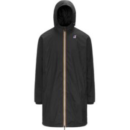 K-Way - Veste longue coupe-vent imperméable et compactable - Le Vrai 4.0 Eiffel East Warm Black Pure - Taille XS - Noir