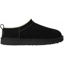 Ugg - Chaussons d'extérieur rembourrés - W Classic Micro Black pour Femme en Cuir - Taille 40 - Noir