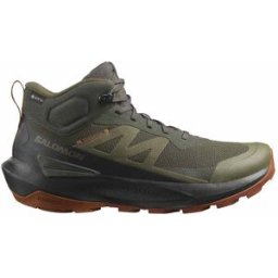 Salomon - Chaussures de randonnée en GORE-TEX - Elixir Activ Mid GTX M Peat / Black / Caramel Cafe pour Homme - Taille 44 - Marron