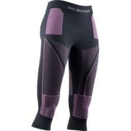 X-Bionic - Collant 3/4 technique - Energy Accumulator 4.0 Pants 3/4 W Charcoal/Magnolia pour Femme - Taille S - Gris