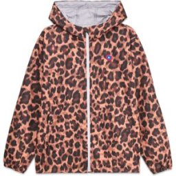 Flotte - Veste courte imperméable et coupe-vent - Passy Print New Leopard - Taille M - Marron