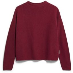 Armedangels Pull MERINAA rouge foncé M