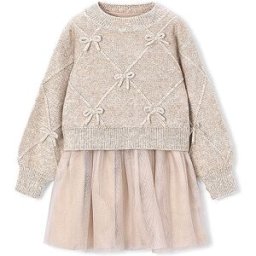 Mayoral Robe fille avec pull beige 92
