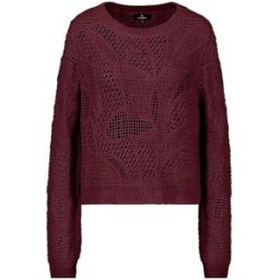 Monari Pull rouge foncé 42
