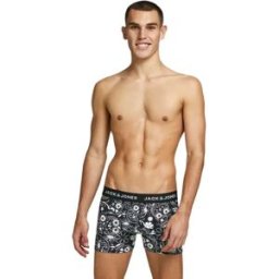 Jack & Jones Boxers Sugar Skull 3 Unités Black / Detail Black / Blazing Yellow M Homme