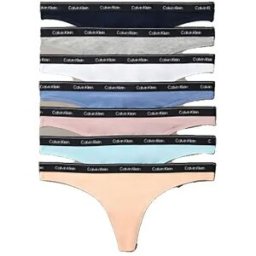 Calvin Klein String Lv00qd5319 7 Unités Shoreline / Grey Heather / Antarctic Blue S Femme