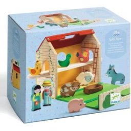 DJECO Wooden Farm lot de jouets en bois 18m+ 11 pcs