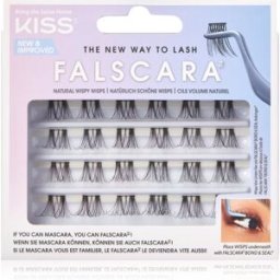 Kiss Falscara Wisp faux-cils en touffe à coller Natural Wispy Wisps 24 pcs