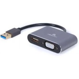 Gembird Adaptateur Un Adaptateur Usb Vers Hdmi/vga Grey One Size unisex