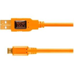 Tether Tools Câble Usb Mâle Vers Micro B 5 Broches 2.0 A Orange One Size unisex