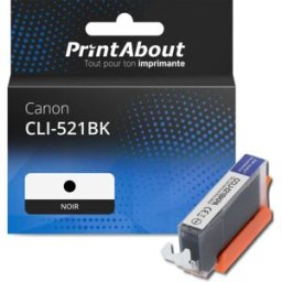 PrintAbout Cartouche compatible Canon CLI-521BK - Noir Noir