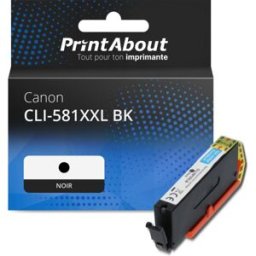 PrintAbout Cartouche compatible Canon CLI-581XXL BK - Noir - Très grande capacité Noir