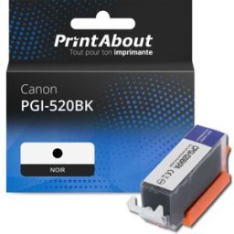 PrintAbout Cartouche compatible Canon PGI-520BK - Noir Noir