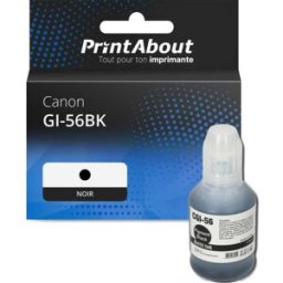 PrintAbout Cartouche compatible Canon GI-56BK - Noir Noir