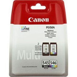 Canon PG-545 / CL-546 - Noir + 3 couleurs - Cartouche d'encre - Multipack Noir + 3 couleurs