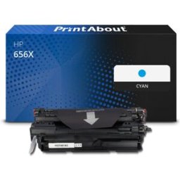 PrintAbout Toner compatible HP 656X (CF461X) - Cyan - Grande capacité Cyan