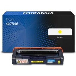 PrintAbout Toner compatible Ricoh 407546 (SP C250E) - Jaune - Très grande capacité Jaune