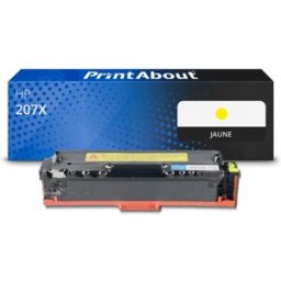 PrintAbout Toner compatible HP 207X (W2212X) - Jaune - Grande capacité Jaune
