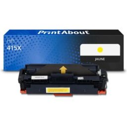 PrintAbout Toner compatible HP 415X (W2032X) - Jaune - Grande capacité Jaune