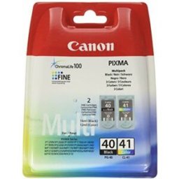 Canon PG-40 / CL-41 - Noir + 3 couleurs - Cartouche d'encre - Multipack Noir + 3 couleurs
