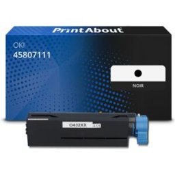 PrintAbout Toner compatible OKI 45807111 - Noir Noir