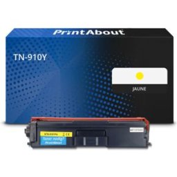 PrintAbout Toner compatible Brother TN-910Y - Jaune - Très grande capacité Jaune