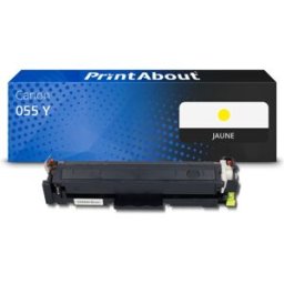 PrintAbout Toner compatible Canon 055 Y - Jaune Jaune