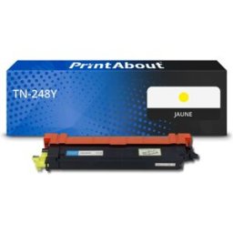 PrintAbout Toner compatible Brother TN-248Y - Jaune Jaune