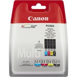 Canon CLI-551 C/M/Y/BK - 4 couleurs - Cartouche d'encre - Multipack 4 couleurs