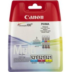 Canon CLI-521C/M/Y - 3-couleurs - Cartouche d'encre - Multipack 3-couleurs