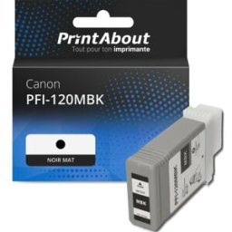 PrintAbout Cartouche compatible Canon PFI-120MBK - Noir mat Noir mat