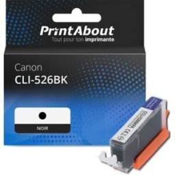 PrintAbout Cartouche compatible Canon CLI-526BK - Noir Noir