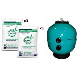Astral Pack Vesubio 500mm 9m3/h + Verre éco-filtrant