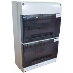 Wa Conception Coffret électrique complet (x2 LED) pour piscine hors-sol 6.3-10 A (jusqu'à 2 cv) - PAC 20 A courbe D