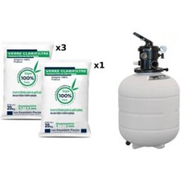 Astral Pack Millenium Top 9m3/h 480mm + Verre filtrant