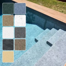 CGT-Alkor Liner PVC armé Aquasense 180/100e imprimé texturé - 41,25 m² - Granit Gris -