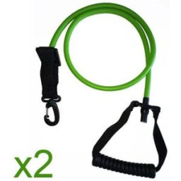 Waterflex Élastique Aquatique à résistance Modérée vert (Lot de 2)