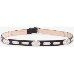 Ceinture Depson En Cuir - Femme - Noir-palladium - Taille90 - Isabel Marant