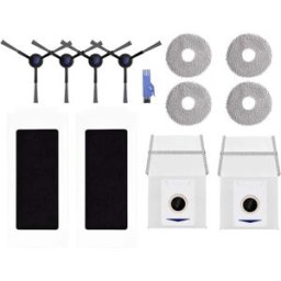 INF Kit d'accessoires pour aspirateur robot compatible avec Ecovacs T30/T30Pro/Max - Brosses, Filtres et Chiffons de