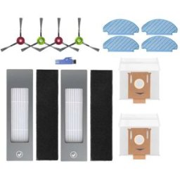 INF Kit d'accessoires de remplacement pour aspirateur robot - brosses latérales, filtres et chiffons mop compatibles avec
