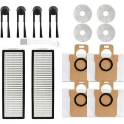 INF Kit de remplacement pour aspirateur robot compatible avec Xiaomi Mijia M40S - brosses latérales, filtres, chiffons, sacs à