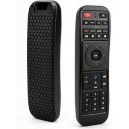 INF Housse de protection en silicone pour télécommande Super Box S5 PRO - Antidérapante, antichoc, résistante aux rayures, Le noir