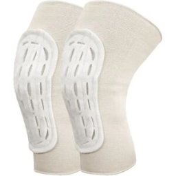 INF Manchons thermiques pour genoux - Couvre-genoux élastiques respirants pour moto, cyclisme et course (Blanc, Taille unique)