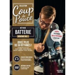 Roux :Coup de Pouce Batterie Débutant vol 1 (+ 1 DVD + 1 cd audio) nouvelle édition. roux denis - silvion biello Carisch-Musicom