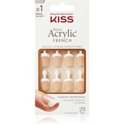 Kiss Acrylic French Kit Faux ongles 28 pcs