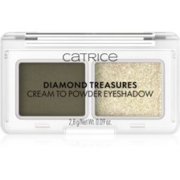 Catrice Diamond Treasures duo de fards à paupières teinte 040 Olive Twinkle 2.8 g
