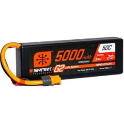 Spektrum Batterie Smart Lipo G2 Hard Case Ic3 7.4v 5000mah 2s 50c Black One Size unisex