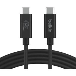Belkin Câble Usb-c Inz004bt2mbk 2 M Black One Size unisex