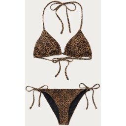 Ensemble de bikini marron léopard My Jewellery Marron XS femme