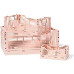 HEMA Caisse Pliable À Lettres Recyclée Rose Pâle (rose pâle)